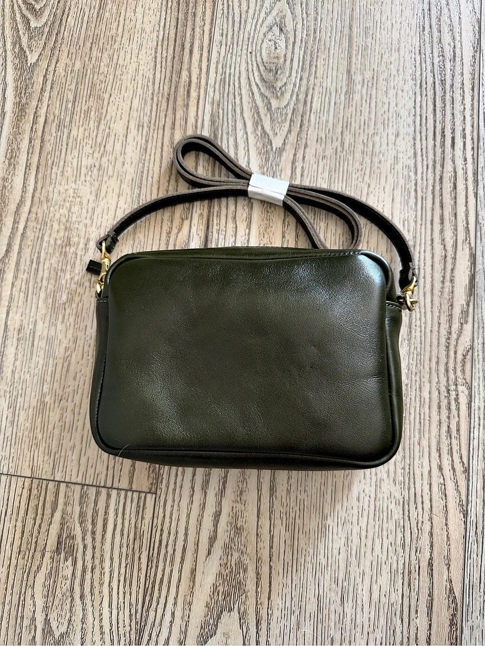 Clare V Midi Sac in Evergreen Leather Crossbody - NWT